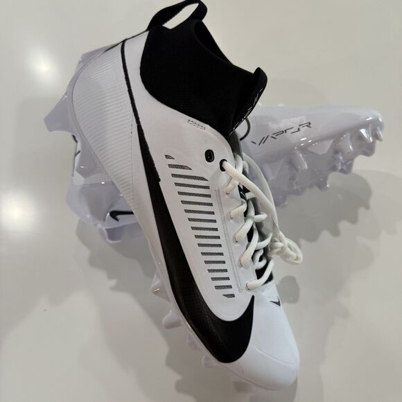 NIKE Vapor Edge Pro 360 2 Carbon FF Football Cleats Mens 12 White Black Team main image 4